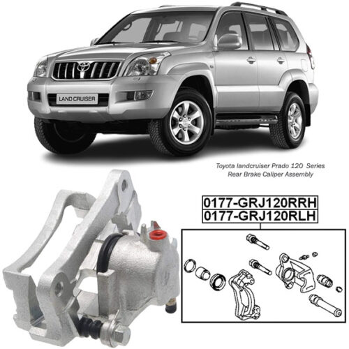 Toyota land cruiser Prado 120 Series Rear Brake Caliper Assembly 0177-GRJ120RRH